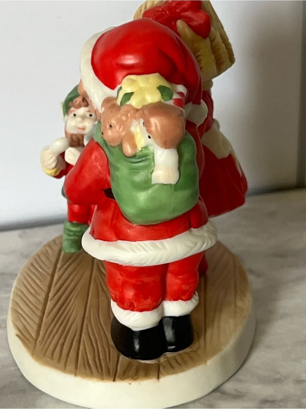 Vintage 1991 Campbell Kids Christmas Figurine | Bisque Porcelain Santa